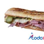 Sandwich de jamon pierna y queso gouda