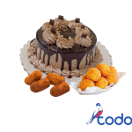 Cake de merengue + 10 bolitas de queso + 10 croquetas