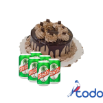 Cake de merengue + six de cerveza