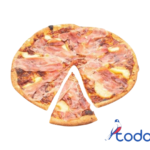 Pizza de jamon pierna