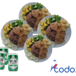Oferta de 4 bistec de cerdo + 4 cervezas