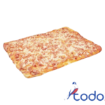 Pizza familiar de jamón , aceituna y queso gouda
