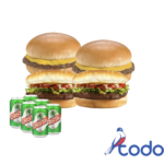 Oferta de 8 hamburguesas angus +8 cervezas